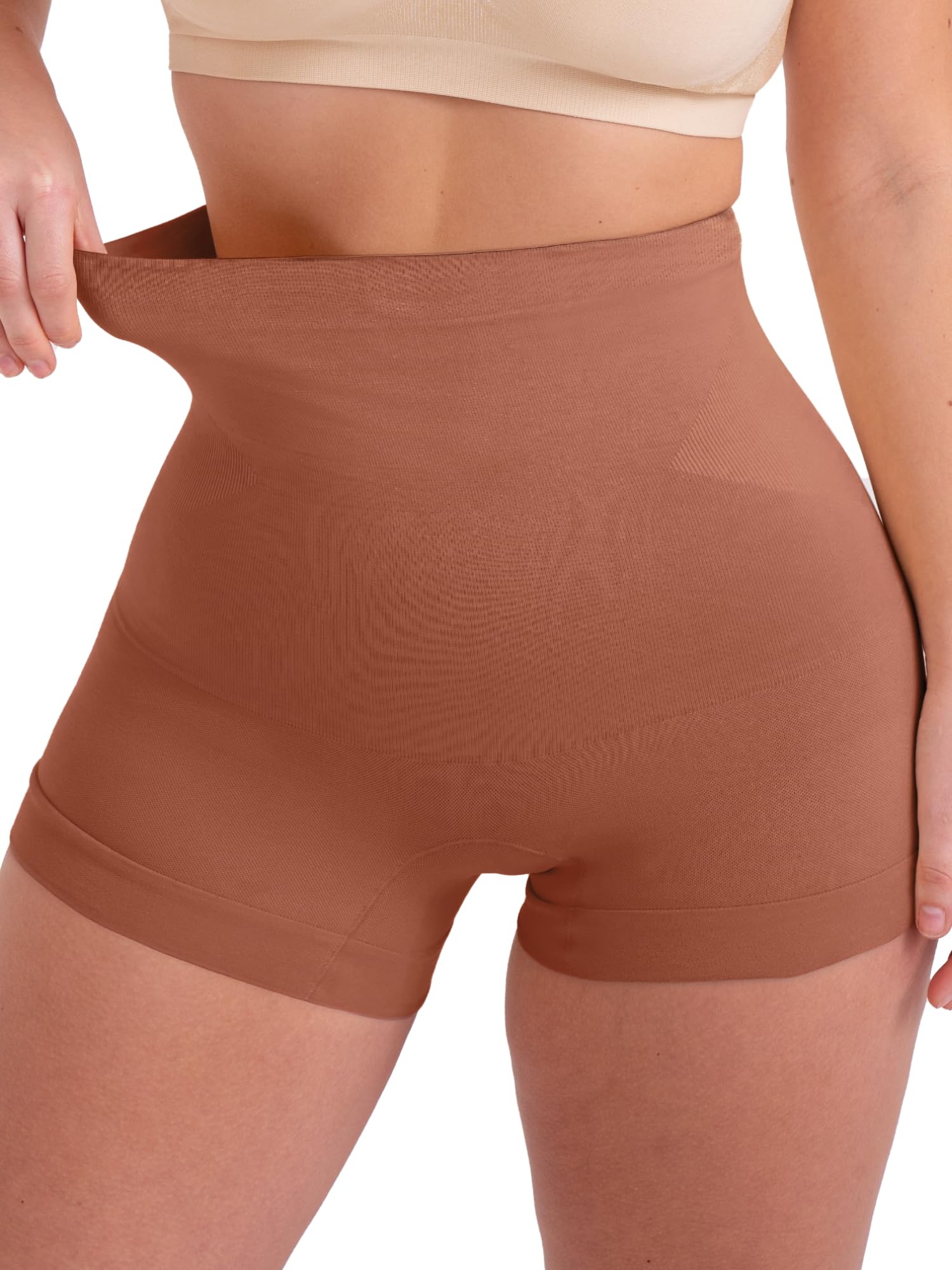 High-Waist Tummy Control Boyshort Shaper