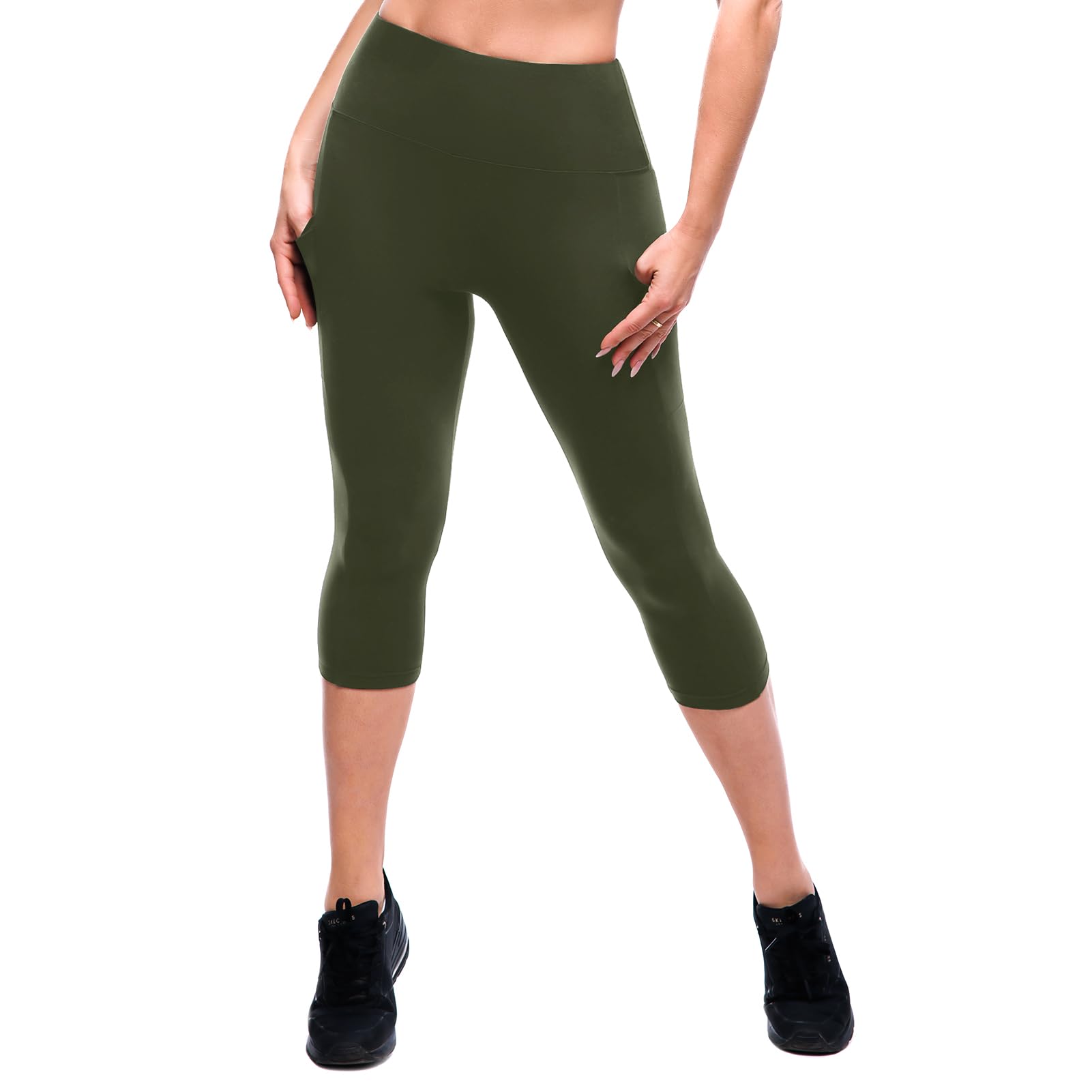 Women's High-Waisted Leggings with Side Pockets